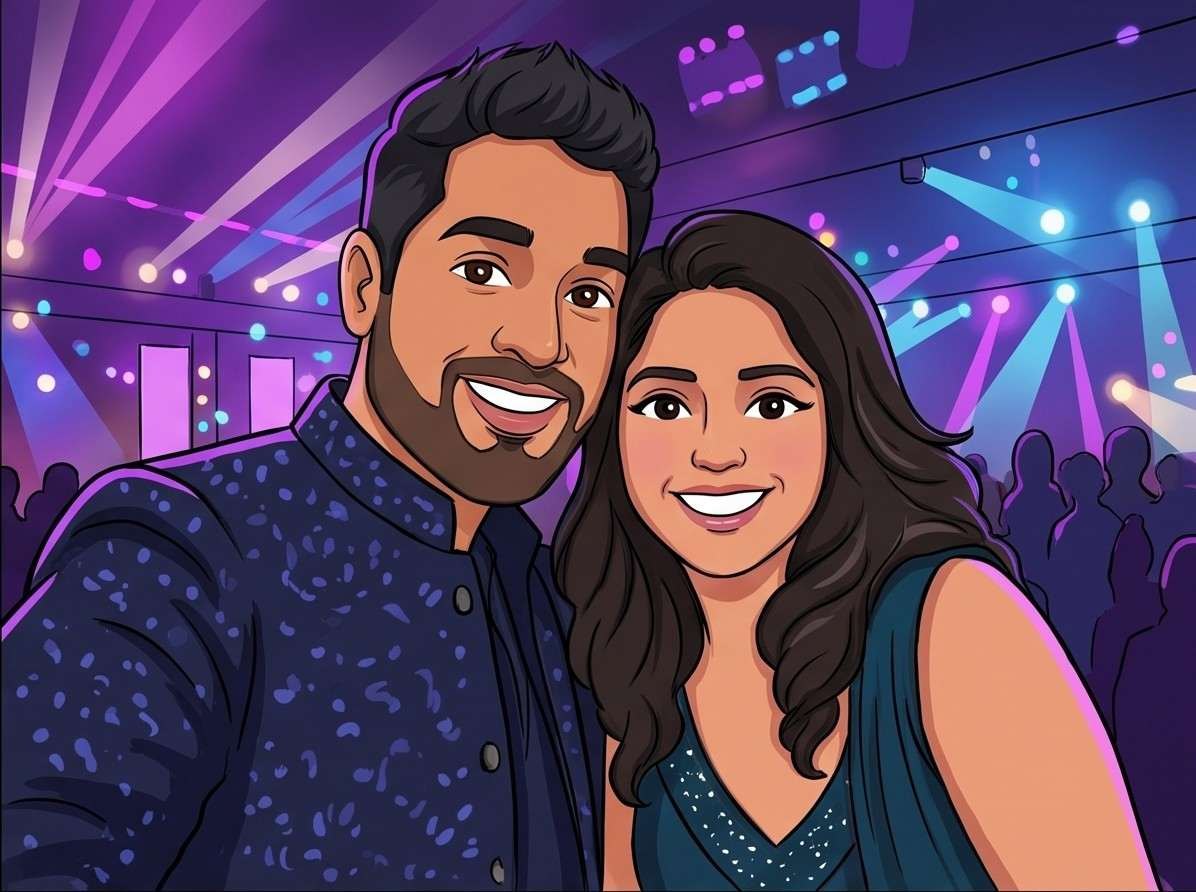 Soham and Sonam at the DJ Night after-party